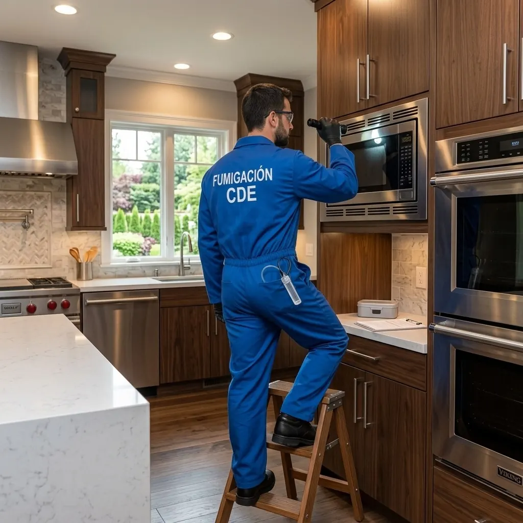 Inspección de cocina residencial